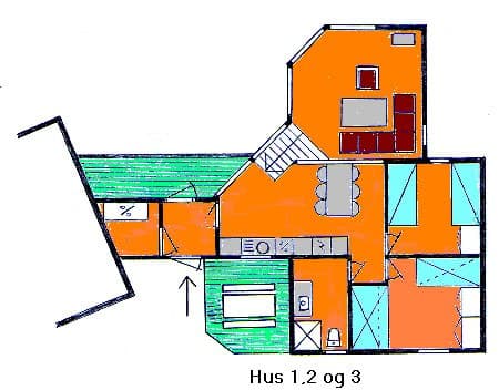 Grundriss Haus 1, 2 und 3