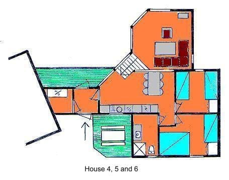 Grundriss Haus 4, 5 und 6